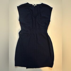 Speechless Navy Midi Dress with Belt